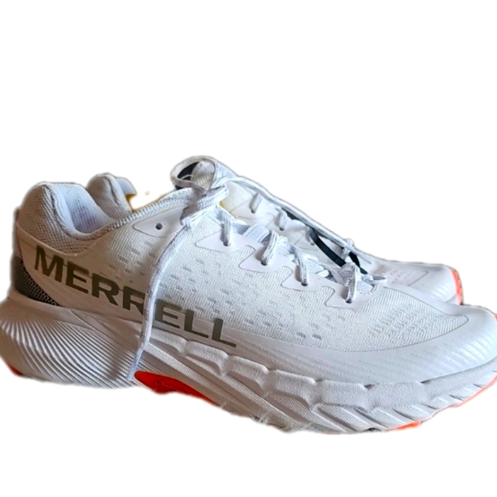 Merrell Men's Agility Peak 5 Running Shoe White Flare Size 9 New With Tags!!!